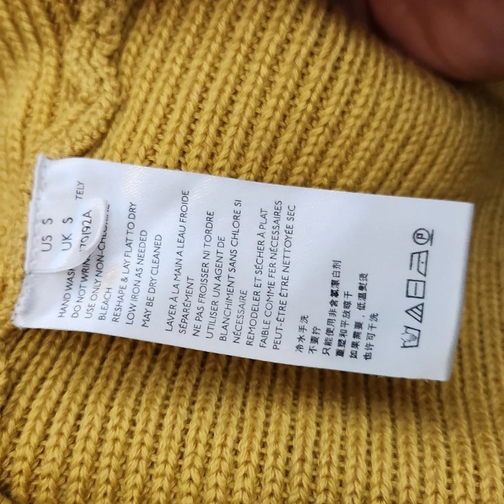 Free People Mustard Yellow Knit Bow Strap Dress